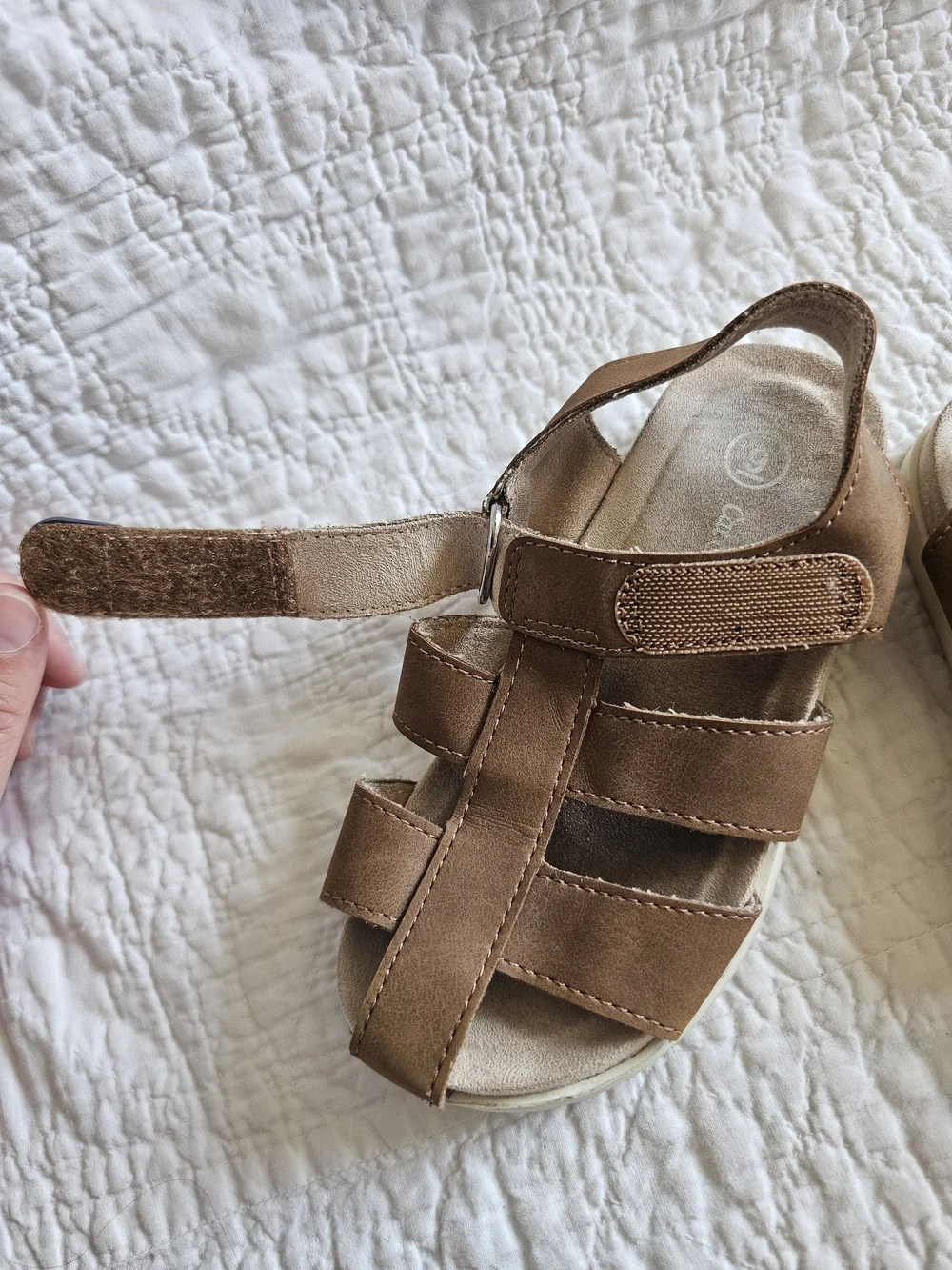 Cat & Jack Brown Kids' Strappy Sandals Boy 9 Child